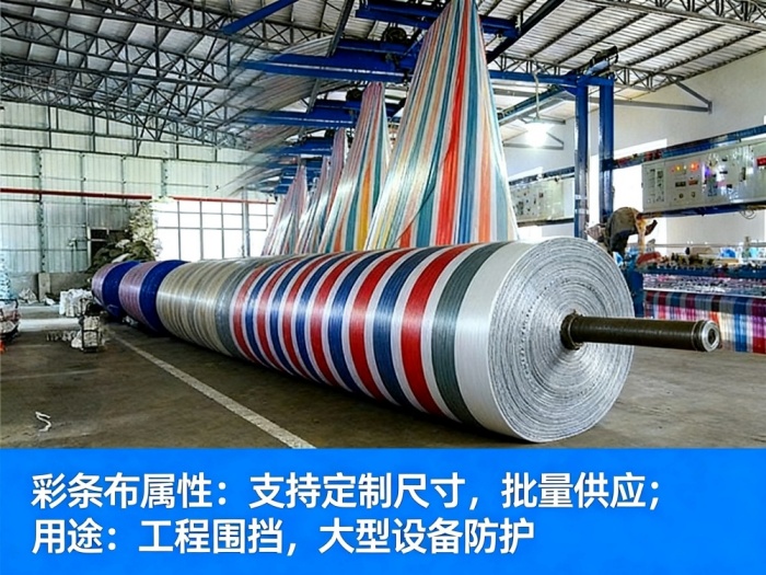 北京彩条布厂家直销 防水防晒加厚 工程围挡