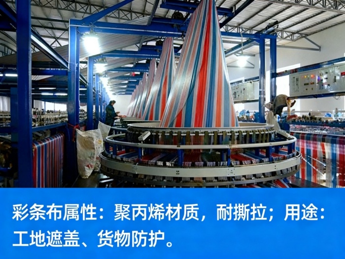 彩条布厂家直销-加厚防水防雨篷布-全新料PE编织布批发